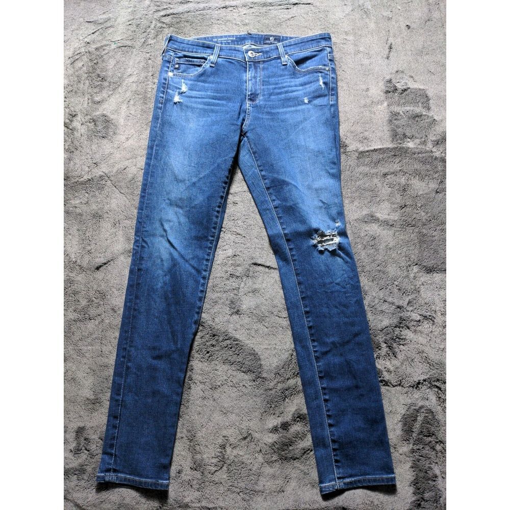 Adriano Goldschmied The Legging Ankle Distressed Women's Size 28R Medium Wash